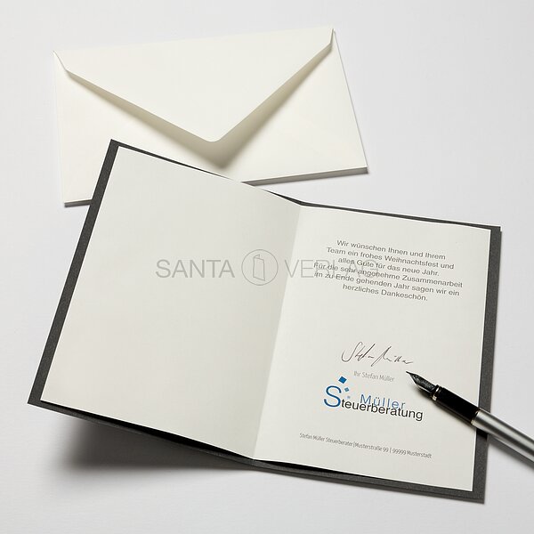 Bild 3 - Beschwingte Linien (internationale Weihnachtskarte)