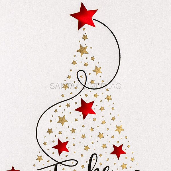 Bild 2 - Gestanzte Sterne (internationale Weihnachtswnsche)