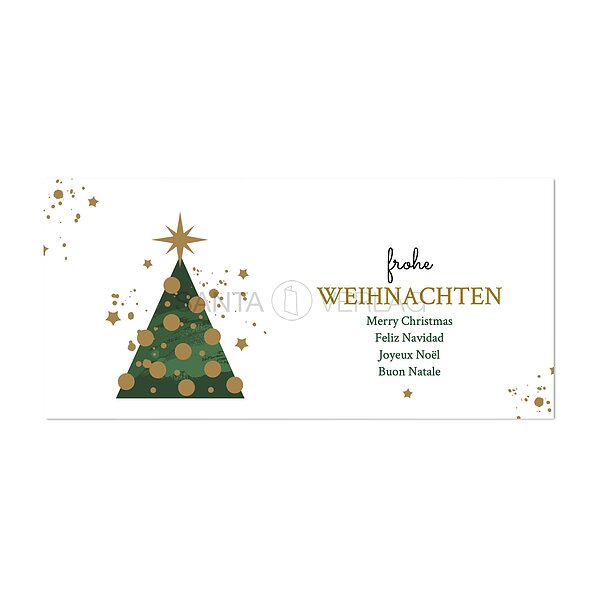 Bild 2 - 1-fach Weihnachtskarte graphischer Baum