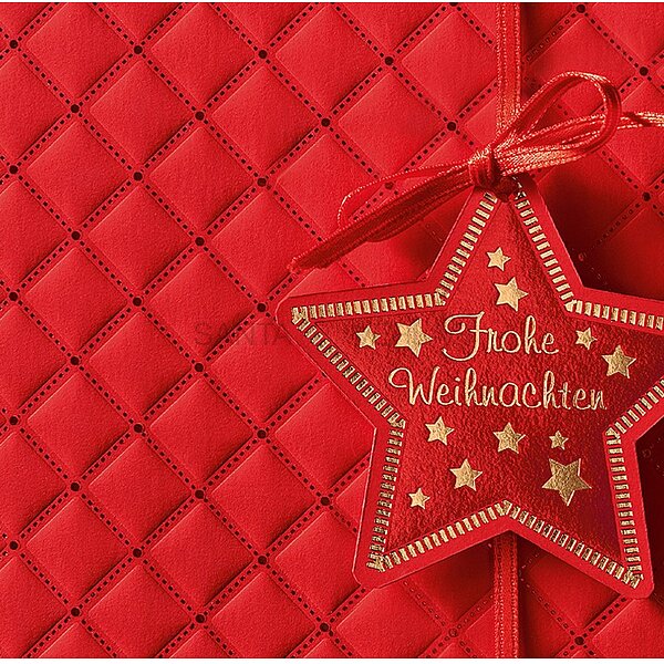 Bild 2 - Angebundener Stern (geschftliche Weihnachtskarte)