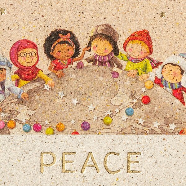 Bild 2 - PEACE (Spendenweihnachtskarte Kindernothilfe Schweiz)
