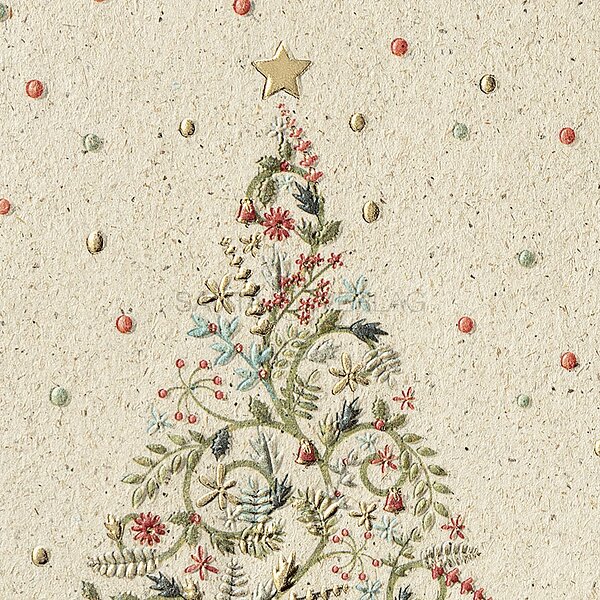 Bild 2 - Bunte Zweige (Spendenweihnachtskarte Kindernothilfe Schweiz)