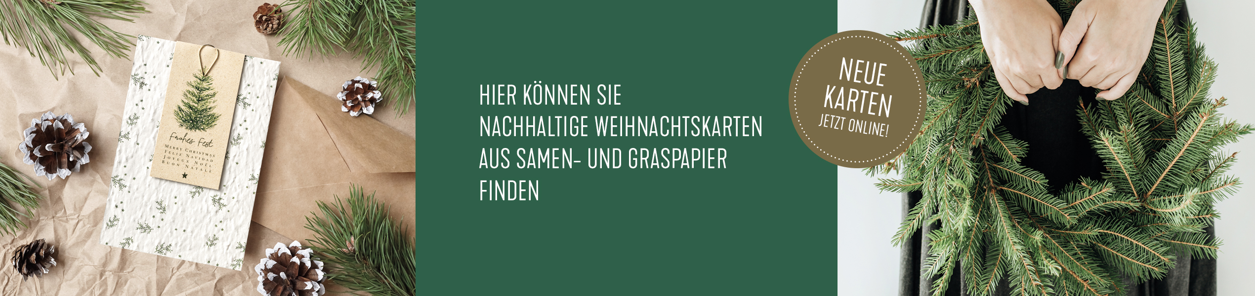 Weihnachtskarten Nachhaltige Karten