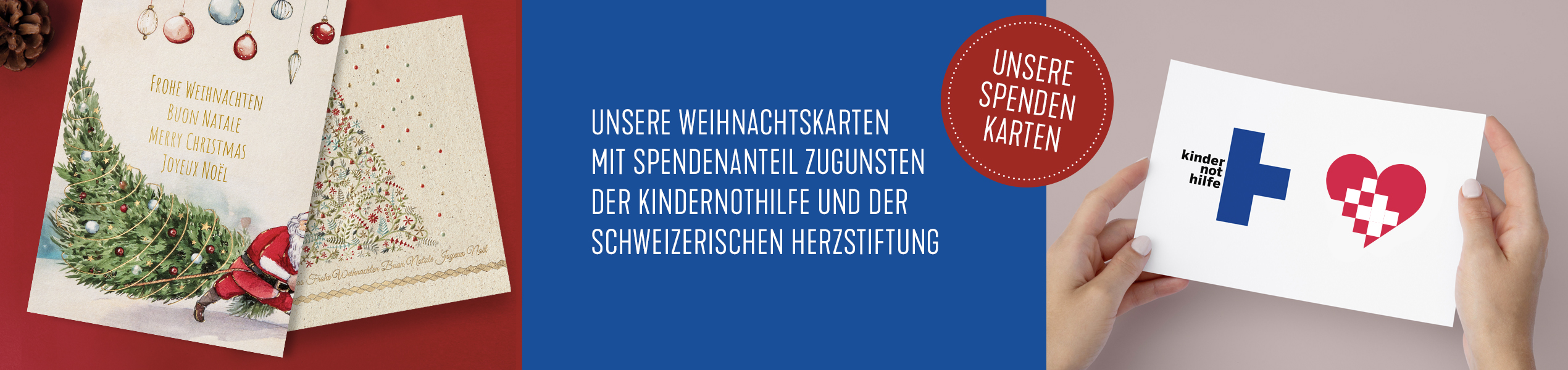 Weihnachtskarten Spendenkarten