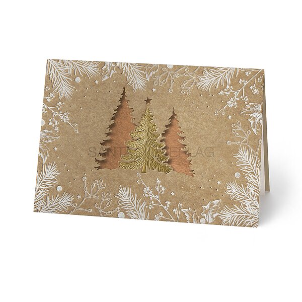 Bild 1 - Stanzung Bume (stilvolle Weihnachtskarten)