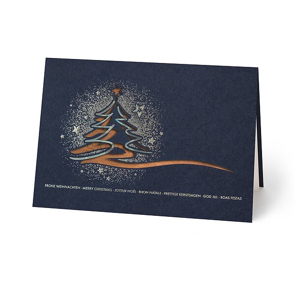 Bild 1 - Schwungvoller Baum (internationale Weihnachtsgrsse)