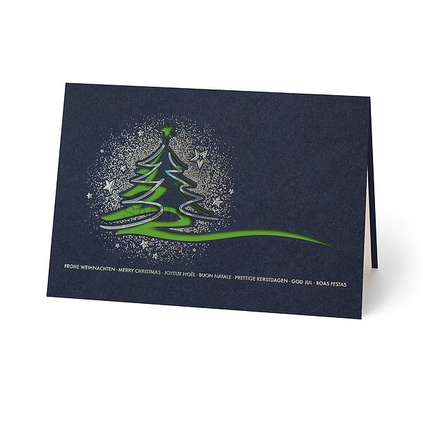 Bild 1 - Schwungvoller Baum (internationale Weihnachtsgrsse)