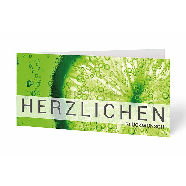 Bild 1 - Glckwunschkarte Limette