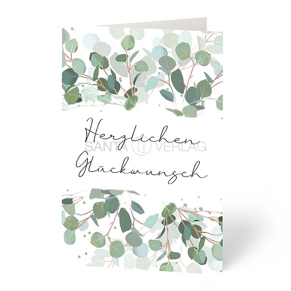Bild 1 - Glckwunschkarte Eukalyptus