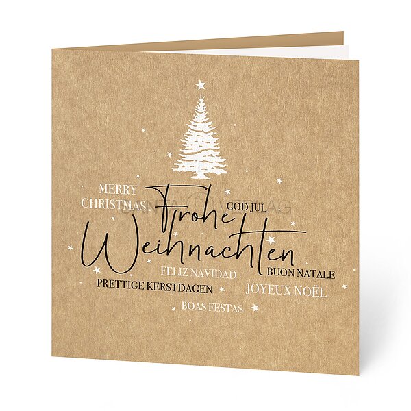 Bild 1 - Schwarz und Weiss (Spendenweihnachtskarte Kindernothilfe Schweiz)