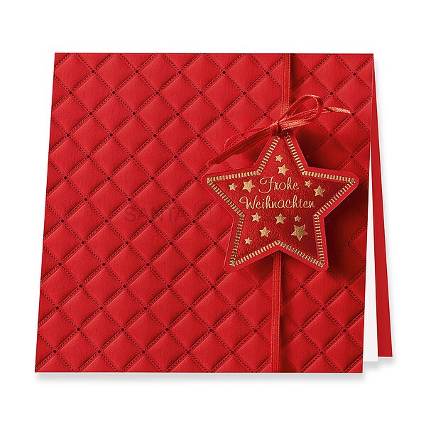 Bild 1 - Angebundener Stern (geschftliche Weihnachtskarte)