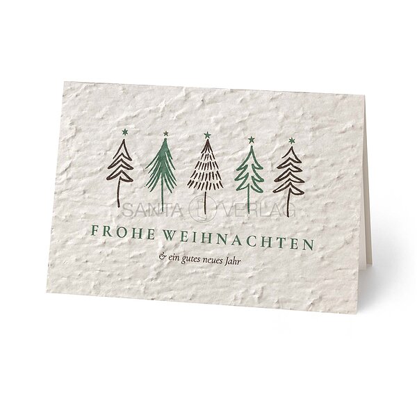 Bild 1 - Baumparade (Spendenweihnachtskarte Kindernothilfe Schweiz)