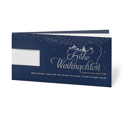 Logostanzung (geschftliche Weihnachtskarte)