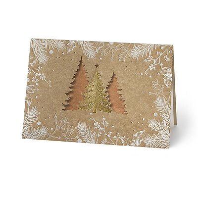 Stanzung Bume (stilvolle Weihnachtskarten)