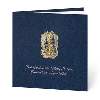 Goldrahmen (stilvolle Weihnachtskarten)