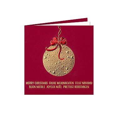 Rote Schleife (internationale Weihnachtsgrsse)