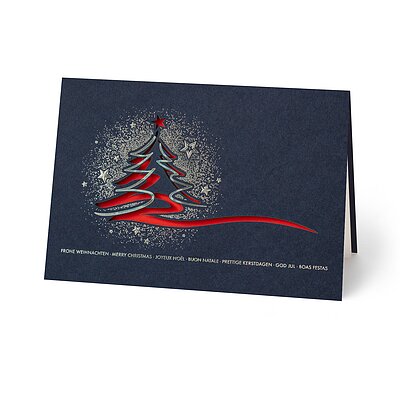 Schwungvoller Baum (internationale Weihnachtsgrsse)