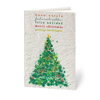 Green Tree (Samenpapier Weihnachtskarte)