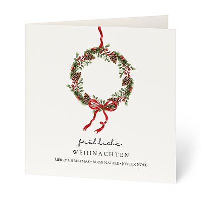 Beeren und Zapfen (geschftliche Weihnachtskarten)