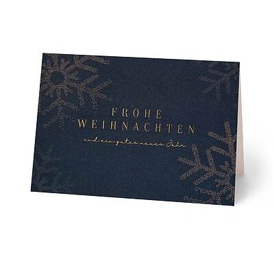 Schneekristall (geschftliche Weihnachtskarte)