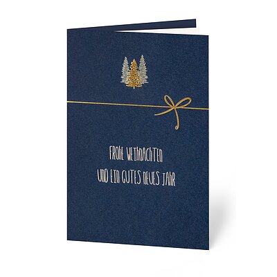 Edle Bume (stilvolle Weihnachtskarten)