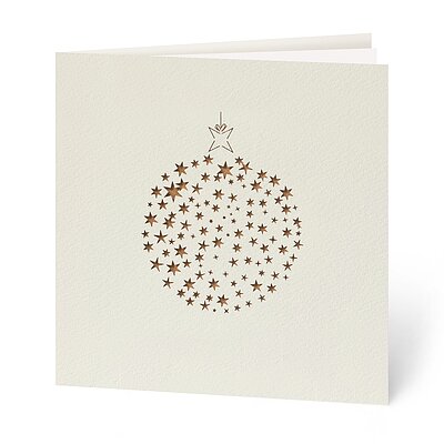 Sternenkugel (stilvolle Weihnachtskarten)