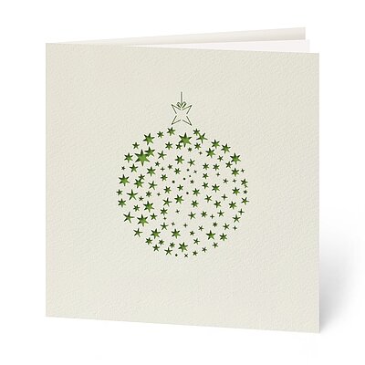 Sternenkugel (stilvolle Weihnachtskarten)