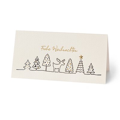 Elegante Baumparade (geschftliche Weihnachtskarten)