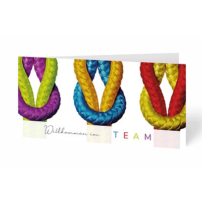 Glckwunschkarte Teamarbeit