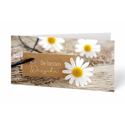 Glckwunschkarte Margeriten
