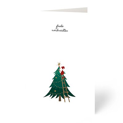 Weihnachtskarten Feinpapier matt incl. Couvert