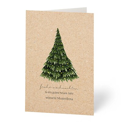 Weihnachtskarten Feinpapier matt incl. Couvert