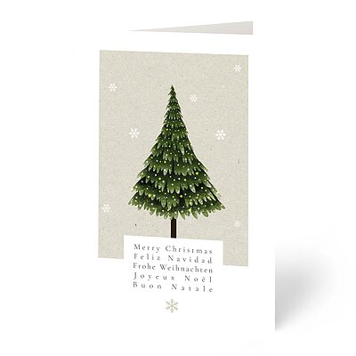 Weihnachtskarten Feinpapier matt incl. Couvert